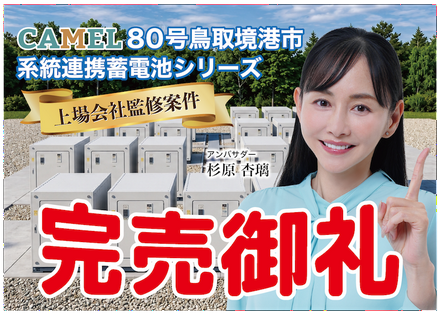 CAMEL80号 鳥取境港市系統連携蓄電池シリーズ